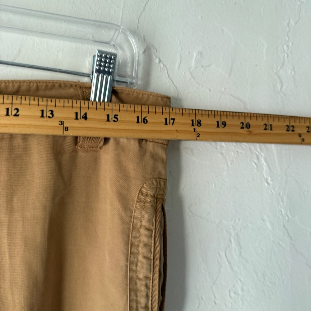 J Jill Women's 12P Petite Cargo Capri Pants Button Lagen Artsy Light Miniamlist - Picture 7 of 11